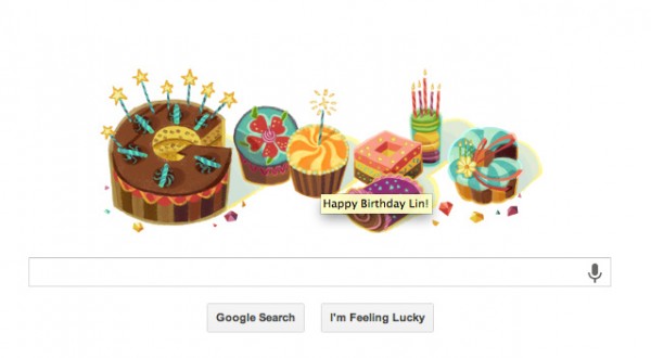 Google wished me a happy birthday by name. I must be a big shot on the Internet.