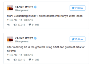 Kanye West tweets